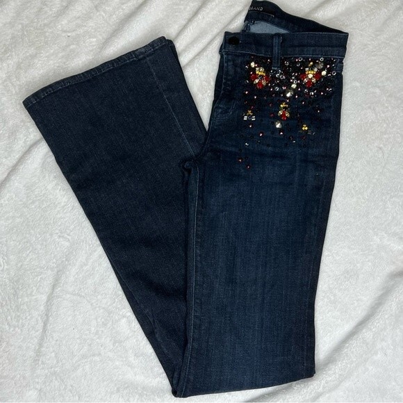 J BRAND | Charlotte Embellished Boot Flare Jeans - Picture 1 of 8